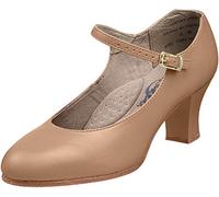 Capezio Women's 650 Student Footlight Character Shoe, Caramel, 9.5 Wide