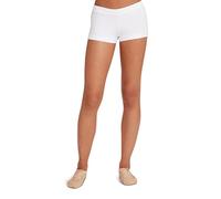 Capezio Women's Boy Cut Low Rise Shorts, White, X-Small