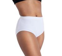 Capezio Women's Brief,White,X-Large