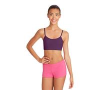Capezio Women's Team Basics Bra Top Sports, Aubergine, L