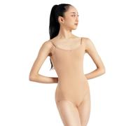 Capezio Women's Camisole Leotard with Adjustable Straps, Light Suntan, XL
