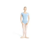 Capezio Women's Classic Short Sleeve Leotard,Light Blue,X-Large