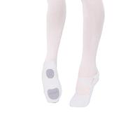 Capezio Women's Hanami Canvas Ballet Shoe Flat, White, 4.5 UK