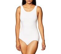 Capezio Women's High-Neck Tank Leotard, White, M