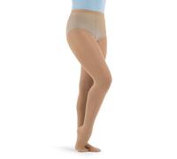 Capezio Women's Hold & Stretch Footed Tight, Caramel, XXL Plus (Pack of 3)
