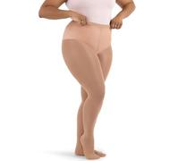Capezio Women's Hold & Stretch Plus Footed Tights, Light Suntan, 3X