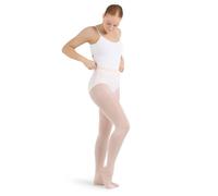 Capezio Hold & Stretch Tights For Women, Versatile Women’s Tights, Semi-Opaque, Professional Seamless Dance Tights With Elasticised Waistband For Practice & Performance - Ballet Pink, L (Large)