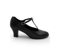 Capezio Women's Jr. Footlight T-Strap Character Shoe Oxford, Black, 6 UK