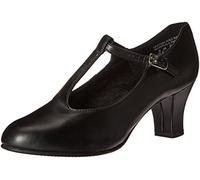 Capezio Women's Jr. Footlight T-Strap Dance Shoe, Black, 6 UK