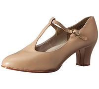 Capezio Women's Jr. Footlight T-Strap Dance Shoe, Caramel, 4.5 UK