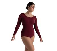Capezio Women's Long Sleeve Leotard, Maroon, XS UK