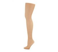 Capezio Women's Seamless Fishnet Tight - 1" Elastic Waistband, Soft Nylon Sock - Caramel S/M