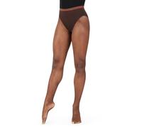Capezio Women’s Professional Fishnet Tights, Seamless Tights For Dance & Performance, Premium Dance Tights Women Can Wear For Ballet, Burlesque & More - Chestnut, S-M (Small-Medium)