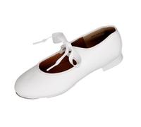 Capezio Women's PU Jr Tyette Tap Jazz & Modern Dance Shoes, White, 2 UK