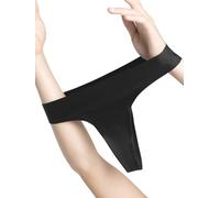 Capezio Women's Seamless Thong Underwear, black, S