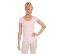 Capezio Women's Short Sleeve Leotard, Pink, L