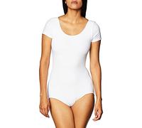 Capezio Women's Short Sleeve Leotard, White, XL