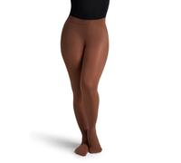 Capezio Women's Ultra Soft Self Knit Waistband Transition Tight, 20 den, Mocha, S-M