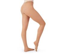 Capezio Ultra Soft Transition Tight,Transition Tights For Women,Footless or Footed Womens Tights For Dance Performance,Versatile & Supportive Self-Knit Waistband Tights-Toasted Almond,(Small-Medium)