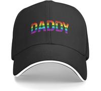 CAPHATMC Baseball Cap Hip hop Sun Hat Daddy Gay Pride Month LGBTQ Funny Baseball Cap Beach Snap Back Hat Hat for Man Women's