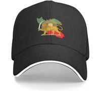 CAPHATMC Baseball Cap Hip hop Sun Hat Iran Persia map & Flag - Lion and Sun Iconic Sign for The Persian Baseball Cap Military Cap Man Hard hat Cap Female Men's