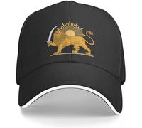 CAPHATMC Baseball Cap Hip hop Sun Hat Lion and Sun - Pahlavi Dynasty Baseball Cap Hard hat Rugby Luxury Cap for Women Men's