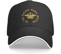 CAPHATMC Baseball Cap Hip hop Sun Hat Si Vis Pacem para Bellum Baseball Cap Black Designer Hat Hat for Girls Men's