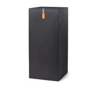 Capi Europe - Column Smooth NL - 36x79 - Black - Planter for indoor and outdoor use - Shatterproof - KBL243