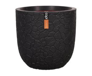 Capi Europe - Pot Ball Clay NL - 35x34 - Black - Planter for indoor and outdoor use - Shatterproof - KBLC932