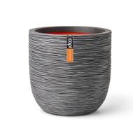 Capi Europe - Pot Ball Rib NL - 55x53 - Anthracite - Planter for indoor and outdoor use - Shatterproof - KOFZ935