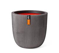Capi Planter Ball "Groove", 43 x 41 cm - anthracite