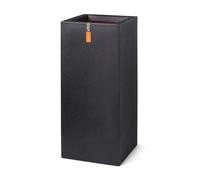 Capi Europe - Pot Rectangular Smooth NL - 36x79 - Black - Planter for indoor and outdoor use - Shatterproof - KBL952