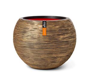 Capi Europe - Vase Ball Rib NL - 62x48 - Gold - Planter for indoor and outdoor use - Shatterproof - KBGR271