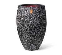 CAPI EUROPE - Vase Elegant Deluxe Clay NL - 51x72 - Anthracite - Planter for indoor and outdoor use - Shatterproof - KATC1138