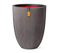 Capi Europe Vase elegant low Groove NL 46x58 anthracite, Grey