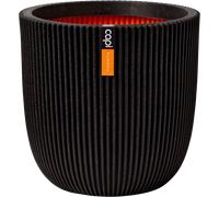 Capi Planter Ball "Groove", 43 x 41 cm - black