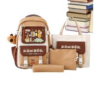 Capibara Backpack - Adorable School Pencil Case and School Supplies | Travel Set with Backpack and Pencil Case - for Children Students School University Travel Outdoor Birthday Party, A, Consulte la