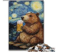 Capibara Drinking in The Night Sky 2000 Piece Jigsaw Puzzles for Adults Gifts, Toy Intellectual Game Artists Collection, Fine Art (70x100cm)