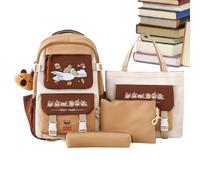 Capibara - Multi Compartments for Storage, Travel Backpack and Pencil Bag Set - for Boys Girls Kids Home Classroom Dorm Travel Shopping Camping Birthday Party, c, Please refer to the description