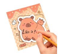 Capibara Pack of Sticky Notes - Capibara Stickers, Versatile Funny Sticky Notes 30 Sheets for School Backpack Work Easter Adults Children Wall and Desk