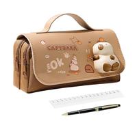 Capibara Panda 150 g Pencil Bag for School | Portable Envelope Case for | Organizer Pens Pencils School Stationery Girls Women Gift, multi-coloured, Cyp.phara, Please refer to description