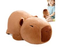 Capibara Plush Animal, Capibara Plush | Reversible Panda Plush Toys Transform Into a Cute and Comforting 13.4 Inch Capibara Doll - Soft Wrap Pillow, Novelty Pel