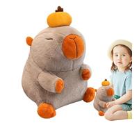 Capibara Plush Toy | Cute Capybara with Persimmon on Head - Great Gift Cosy Capibara Plush Pillow, Cute and Soft Plush Capibara Plush Toy