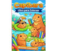 Capibaras kawaii para colorear