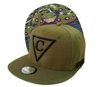 Capiche [99+ Variations] Green Snapback Cap for Men, The Anaconda, Baseball Cap, Cool Hat, Snake Tattoo Artwork on Flat Bill Olive Green, Black Logo, Swamp Design, Hats, Slytherin, Jungle Hat