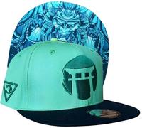 Capiche [99+ Variations] Green Snapback Cap, Samurai, Color Changing Baseball Temperature, Hot and Cold, Japanese Hat, Warrior, Samurai Hat