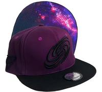 Capiche [99+ Variations] Purple Snapback Hat for Men, Galaxy, Outter Space, Cosmos, Pink and Dark Purple, Colorful, Milky Way, Cool Hats, One Size, Galactic Stars, Painters