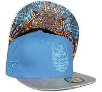 Capiche [99+ Variations] Samurai Snapback Cap [Robot] - Robotic Samurai Embroidery, Warrior Ethos with a Modern Twist, Ideal for History and Tech Lovers