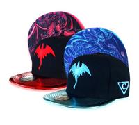 Capiche [99+ Variations] Snapback Cap Men's Cap - Baseball - Hat - Art - Unisex - Visor - Men - One Size - Tattoo - Men - Women, [Dragon] Blue & Red Dragon, One Size