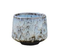 CAPIJIONG 170ml/6oz Ceramic Kiln Change Coffee Cup House Small Capacity Crack Coffee Cup-08-kiln change-white